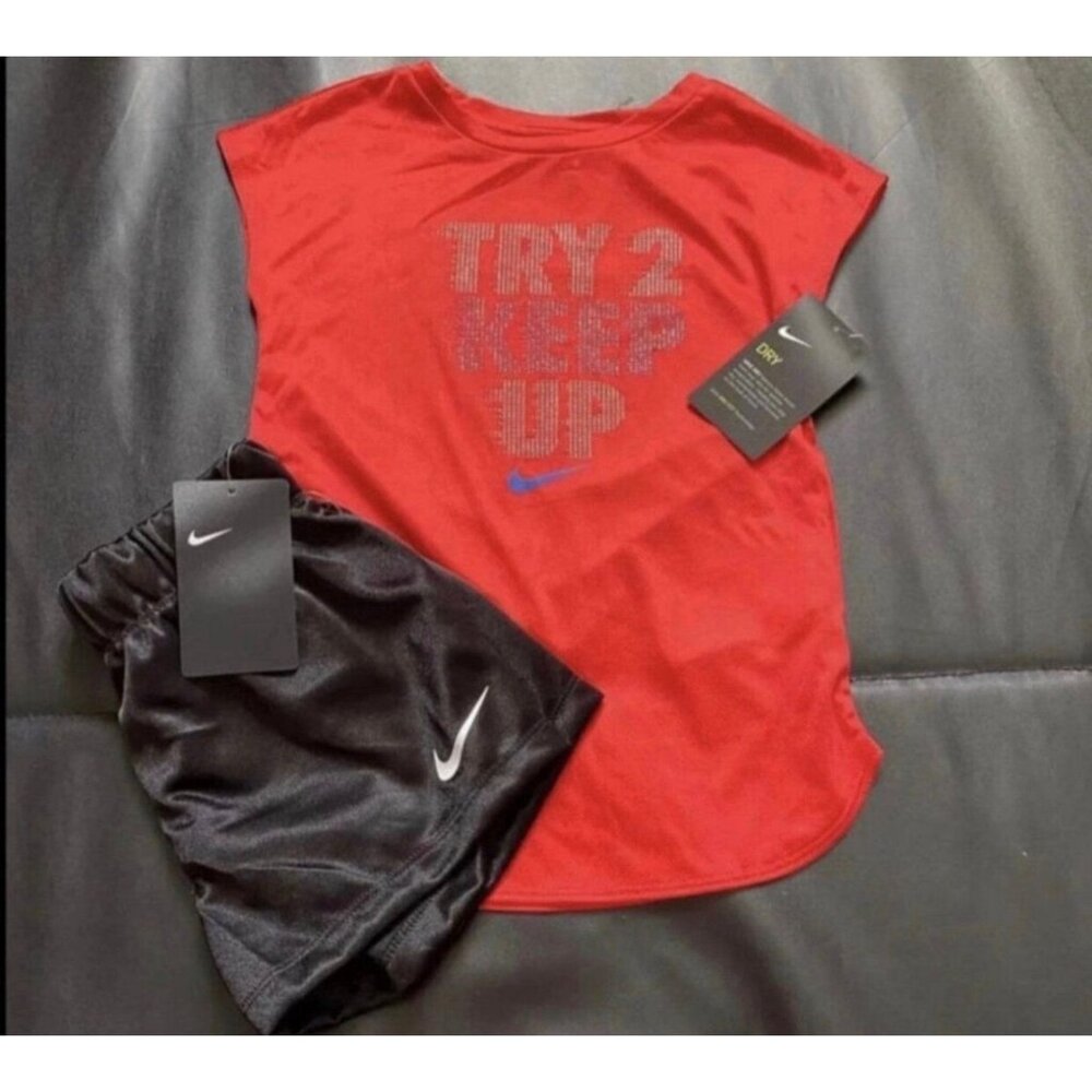 NWT Nike Sparkly Athletic Set Girls Size 6
